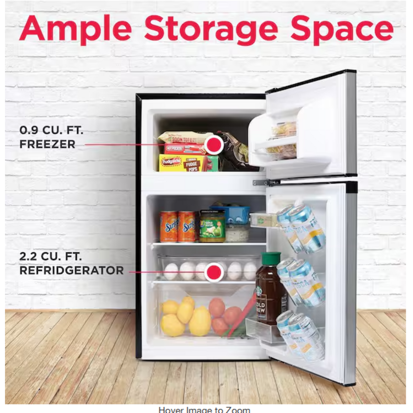 ARCTIC CHEF ARCTIC CHEF 3.2 cu. ft. Mini Fridge in Stainless