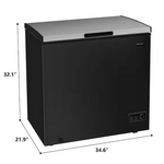 EFRF7015-BLACK-6COM  Frigidaire 7.0 cu. ft. Manual Defrost Chest Freezer in Black with Garage Ready