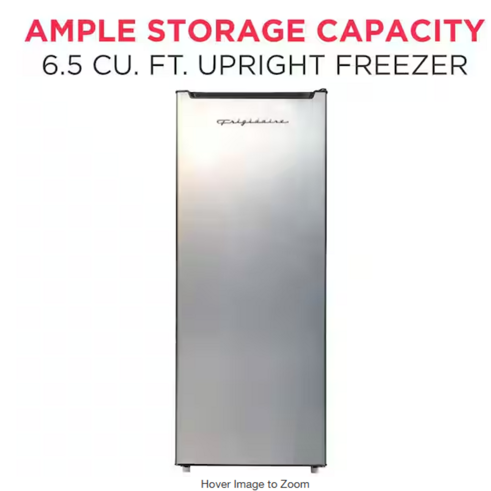 Frigidaire EFRF694 Frigidaire 6.5 cu. ft. Upright Freezer in VCM Stainless Steel Look