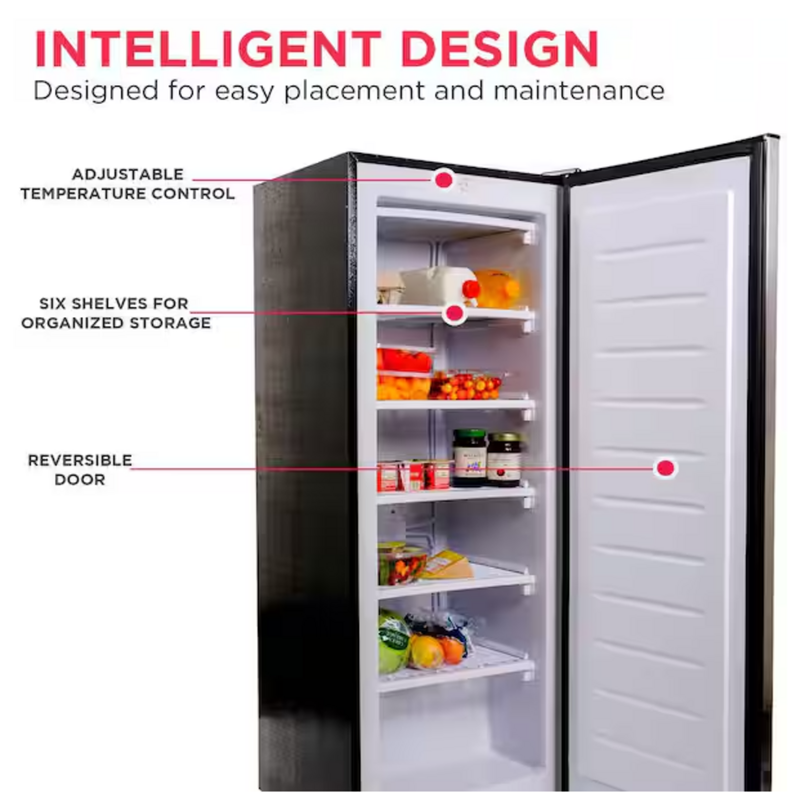 Frigidaire EFRF694 Frigidaire 6.5 cu. ft. Upright Freezer in VCM Stainless Steel Look