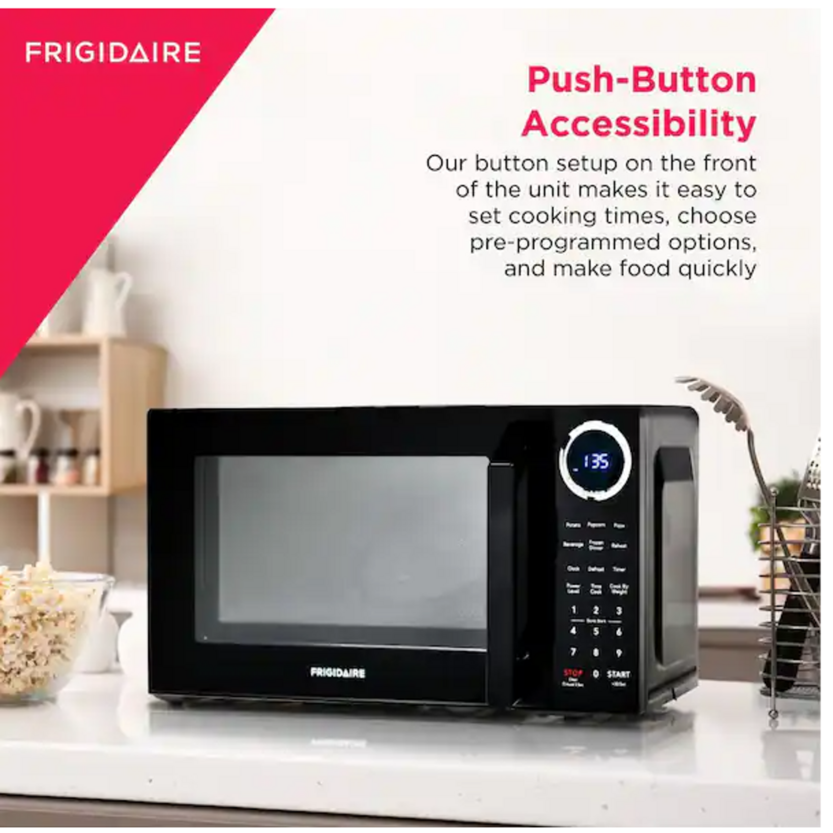 EMW953-BLACK  Frigidaire 19 in. 0.9 cu. ft. MICROWAVE (BLACK DOOR)