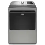MED6205RR Maytag 7.4 cu. ft. vented Front Load Electric Dryer in Classic Silver with Extra Power