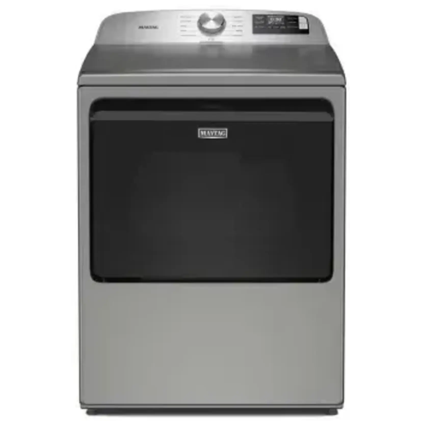MED6205RR Maytag 7.4 cu. ft. vented Front Load Electric Dryer in Classic Silver with Extra Power