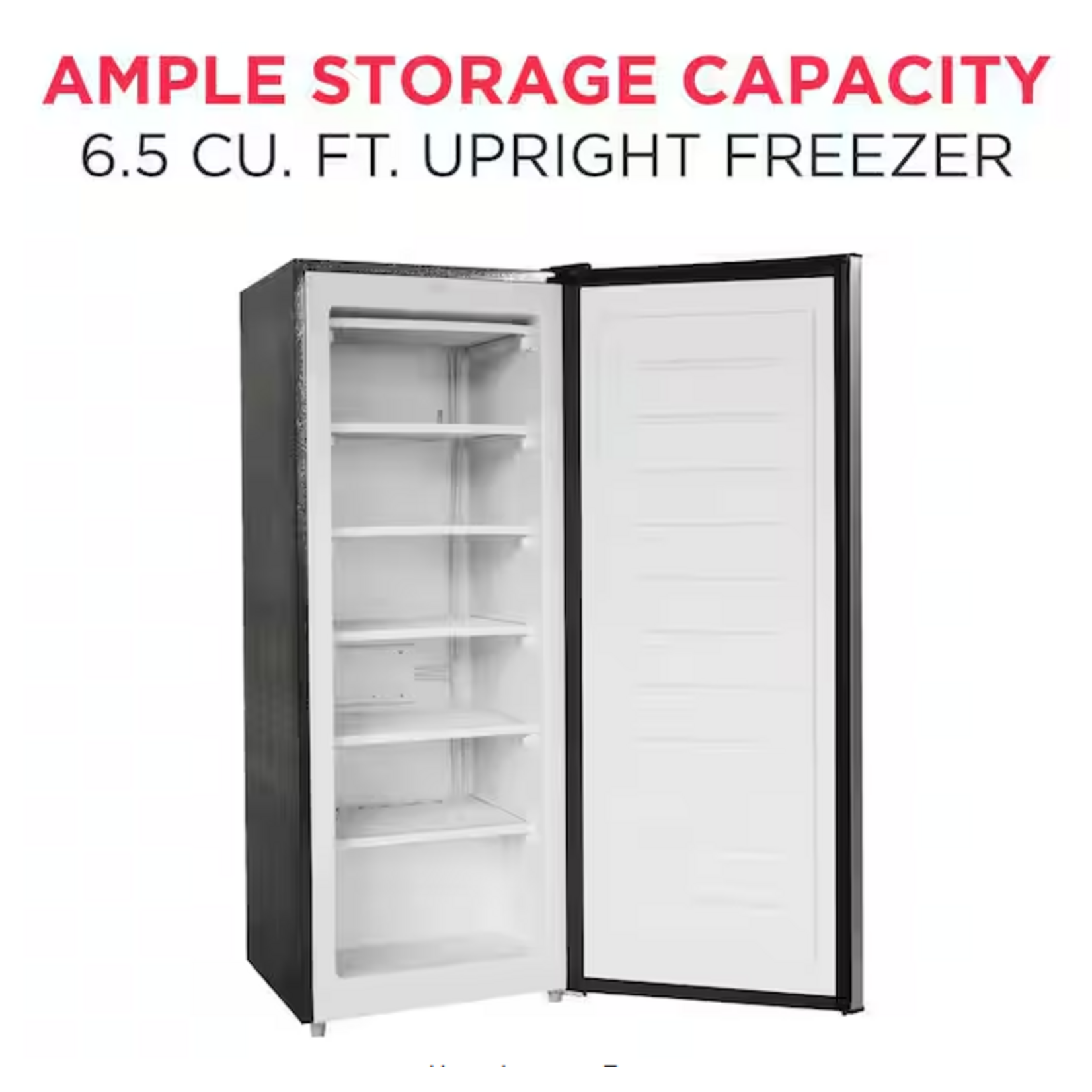 Frigidaire EFRF698 21.26 in. wide 6.5 cu. ft. Upright Freezer, Platinum Silver