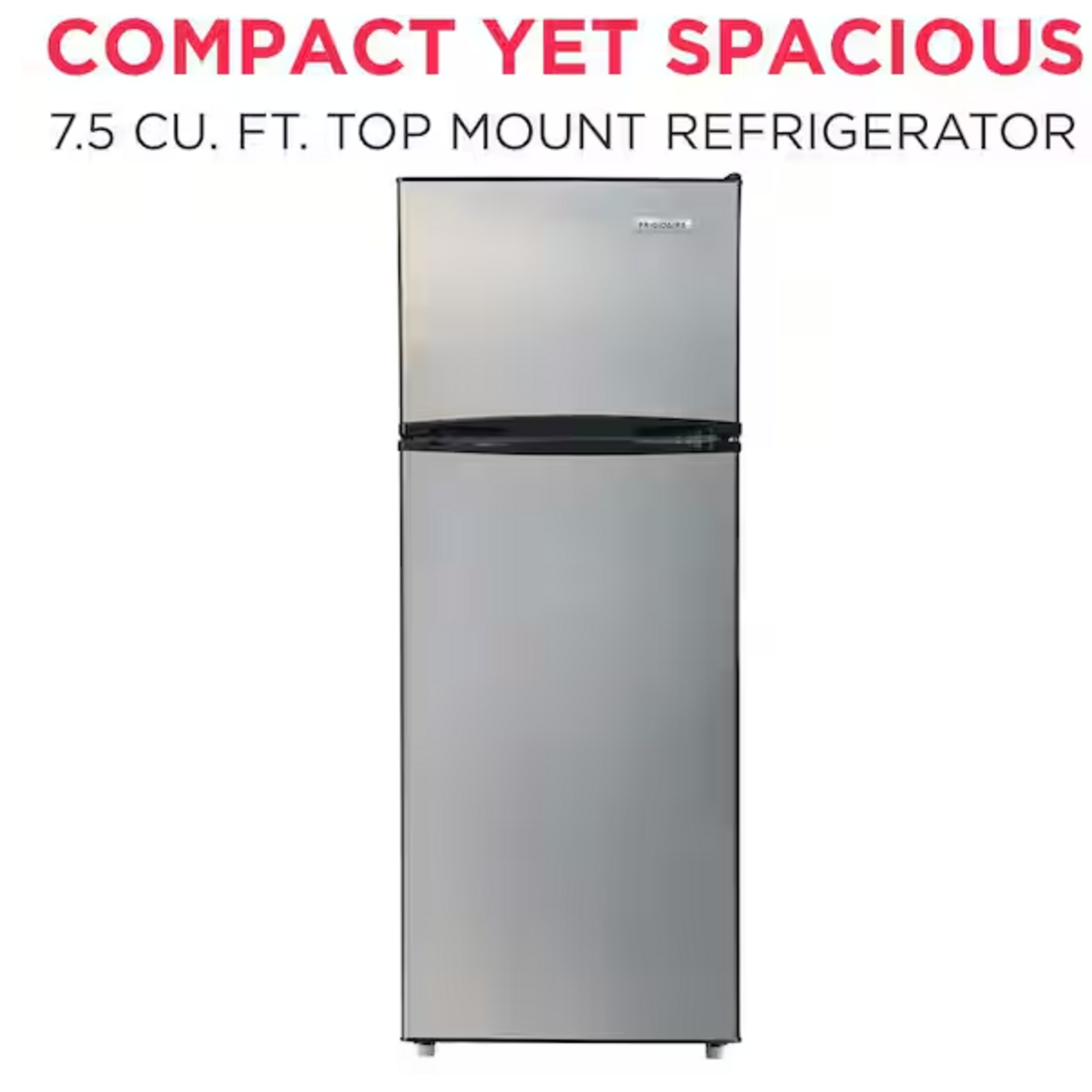 Frigidaire EFR780-6COM  7.5 cu. ft. Mini Refrigerator with Top Freezer in Stainless Look