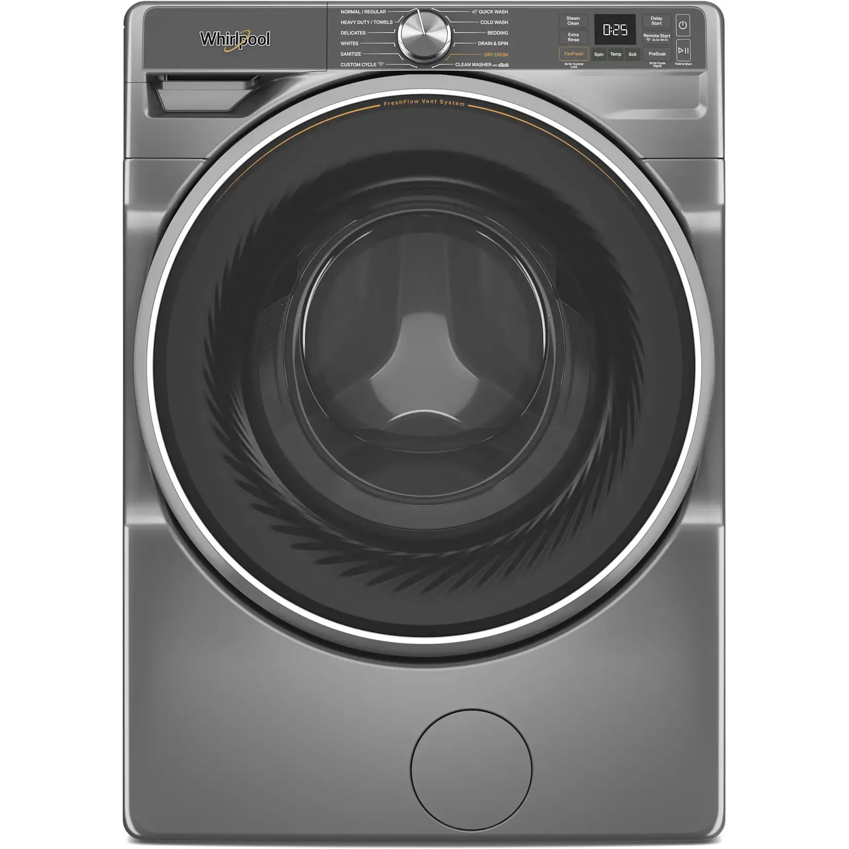 Whirlpool WFW6720RR 5.0 cu. ft. Front Load Washer in Radiant Silver with Fresh Flow Vent System