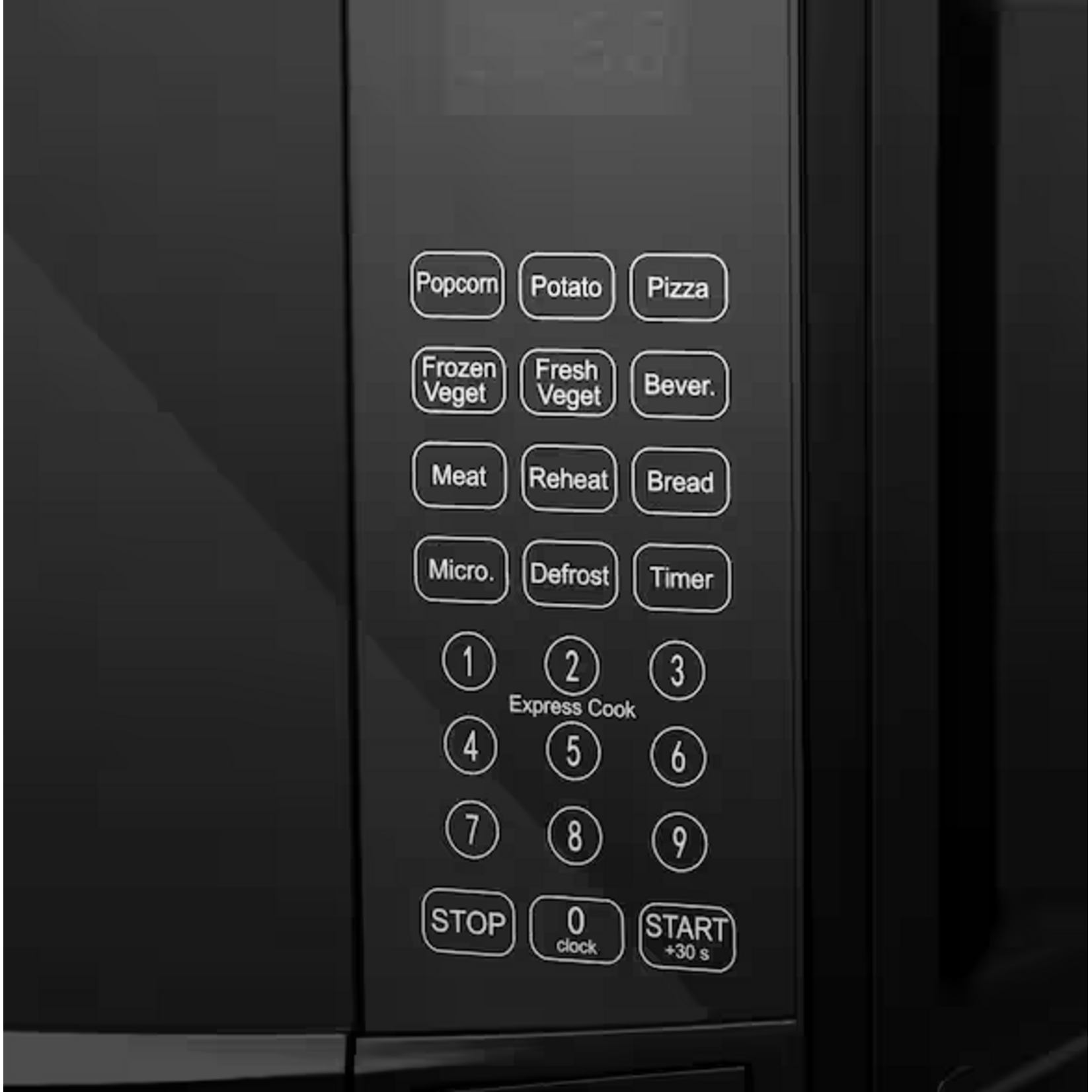 Continental Electric CE-CMC779US-TH Continental Electric [0.7 Cubic Feet Countertop Microwave in Black Glass Plate Included]