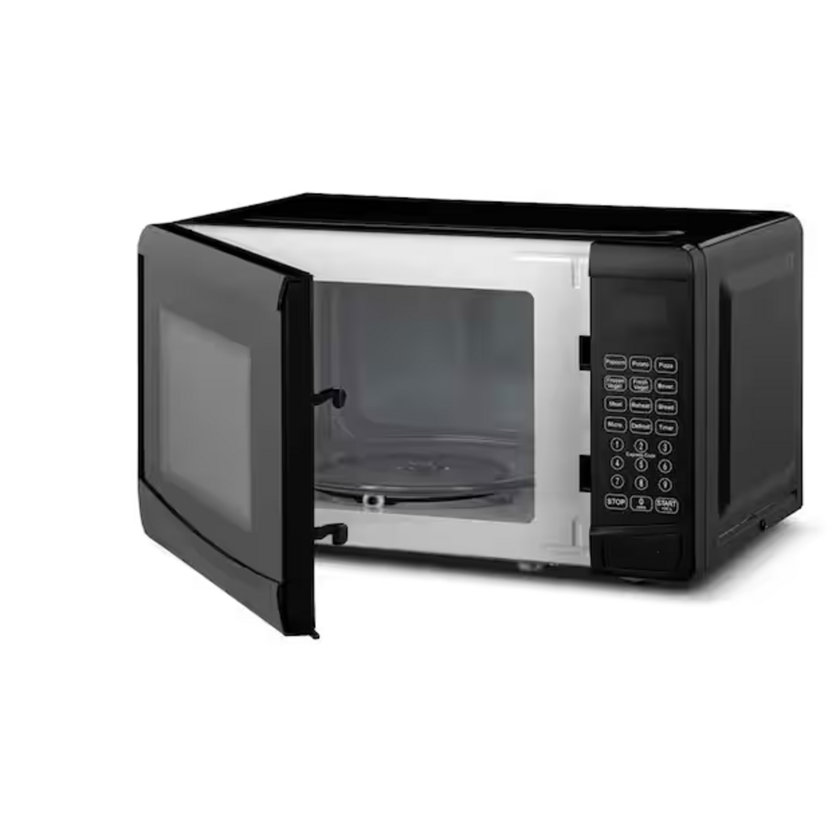 Continental Electric CE-CMC779US-TH Continental Electric [0.7 Cubic Feet Countertop Microwave in Black Glass Plate Included]