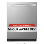LG (DENT )LG 24 in. Top Control Smart Wi-Fi Enabled Dishwasher, QuadWash Pro, Dynamic Heat Dry, 3rd Rack, PrintProof Stainless Steel{ ONE YEAR CPS WARRANTY}