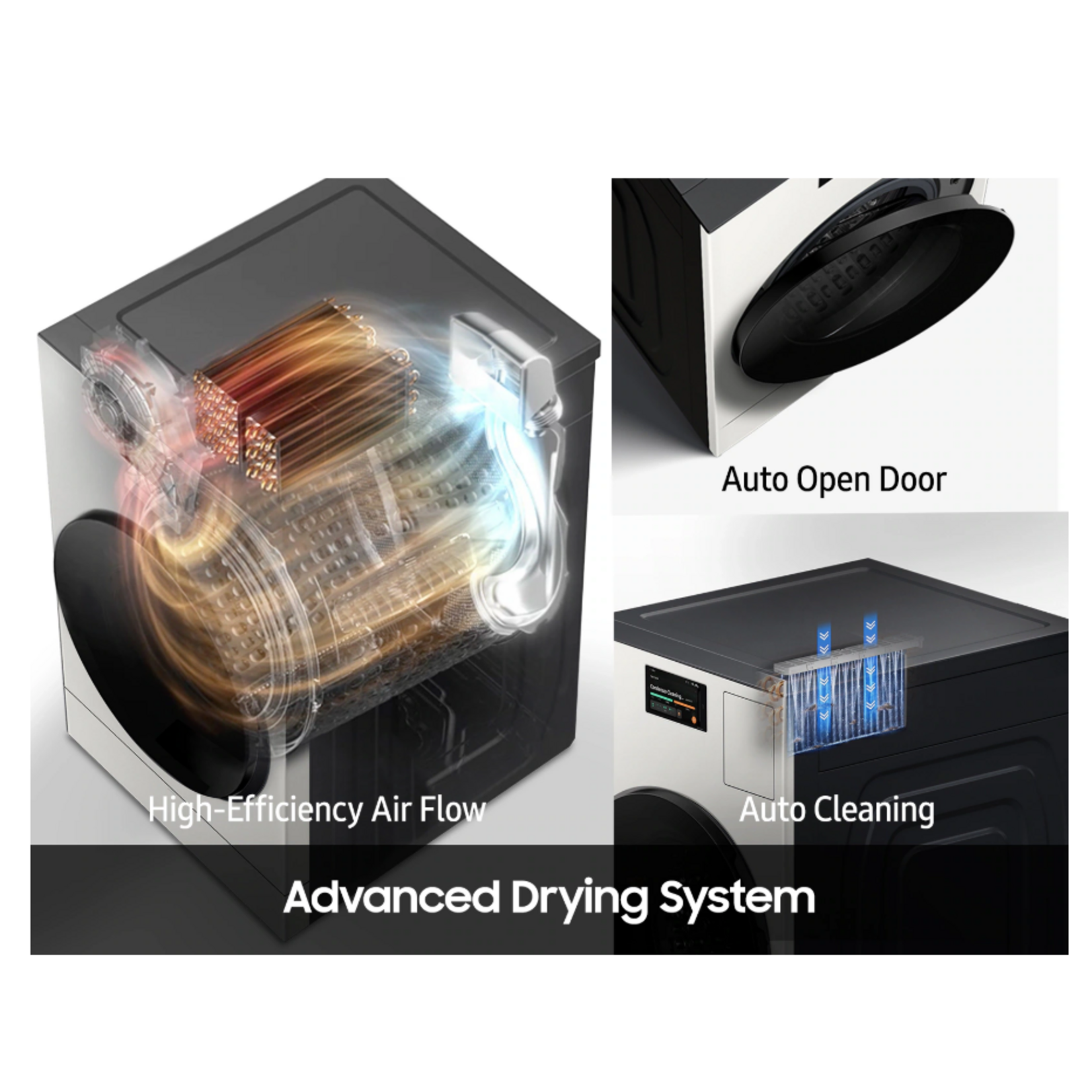 SAMSUNG WD53DBA900HYA1  Bespoke AI All-in-One Ventless Combo AI Home 7" LCD Display | AI OptiWash™ and Dry | 5.3 cu. ft.