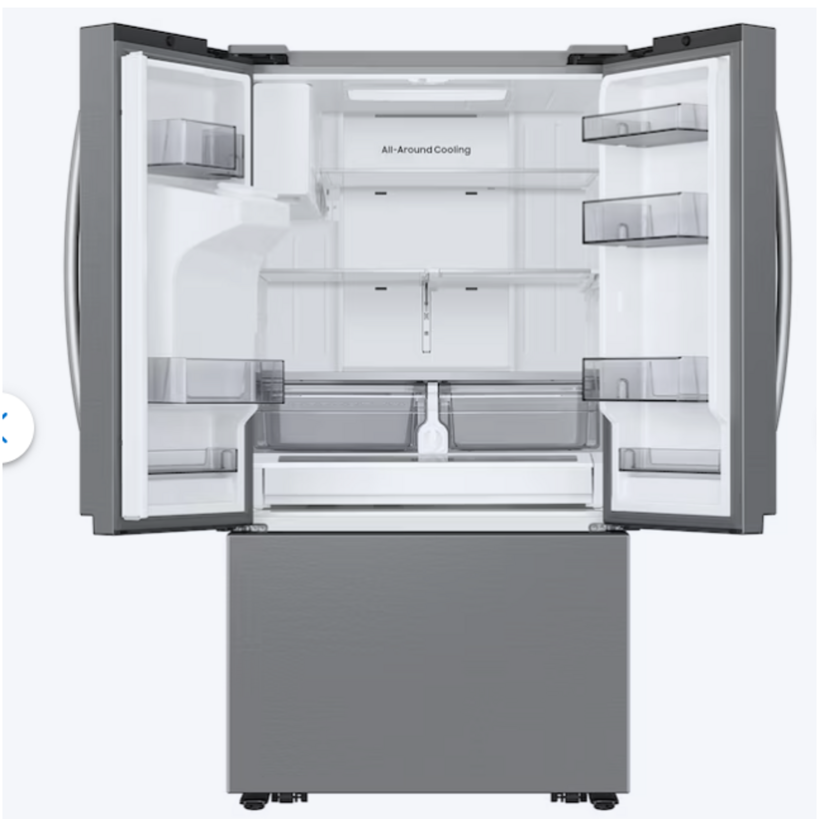 SAMSUNG RF70F27SER Samsung Counter-Depth Sphere Ice 26-cu ft 3 -Door 36-in Wide with Dual Ice Maker ( Fingerprint Resistant Stainless Steel ) ENERGY STAR Certified