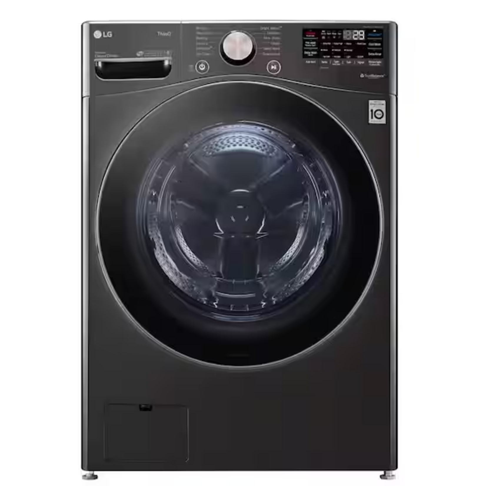 LG *WM4000HBA 27 in. 4.5 cu. ft. Black Steel Ultra Capacity Front Load Washing Machine with TurboWash360