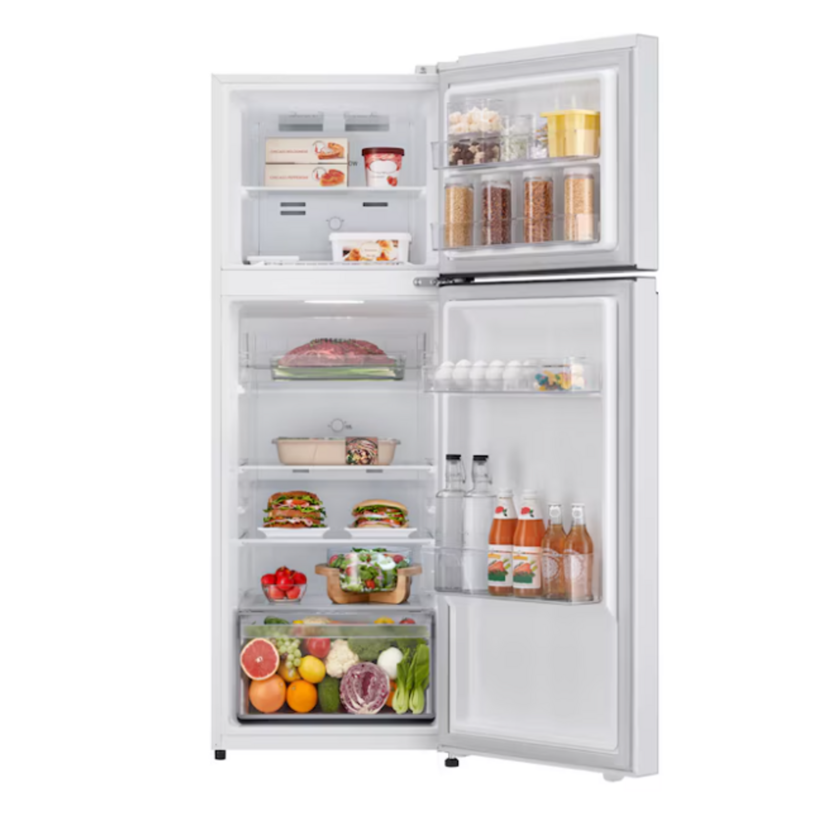 LG LT09S2000W LG 8.6-cu ft Counter-Depth 22-in Wide Top-Freezer Refrigerator ( White ) ENERGY STAR Certified