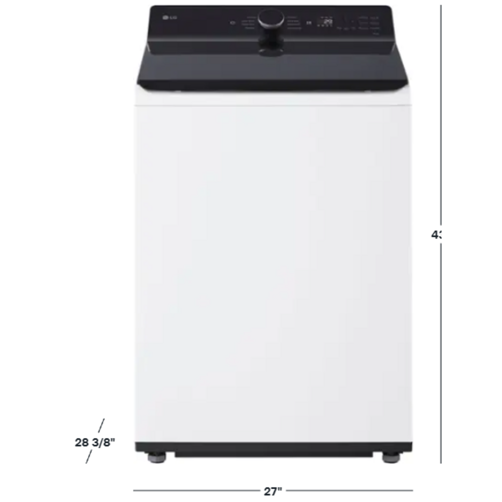 LG #WT8400CW - LG Alpine White 5.5 cu. ft. Mega Capacity Smart Top Load Washer with Impeller, EasyUnload™ & AI Sensing [ one year cps warranty]