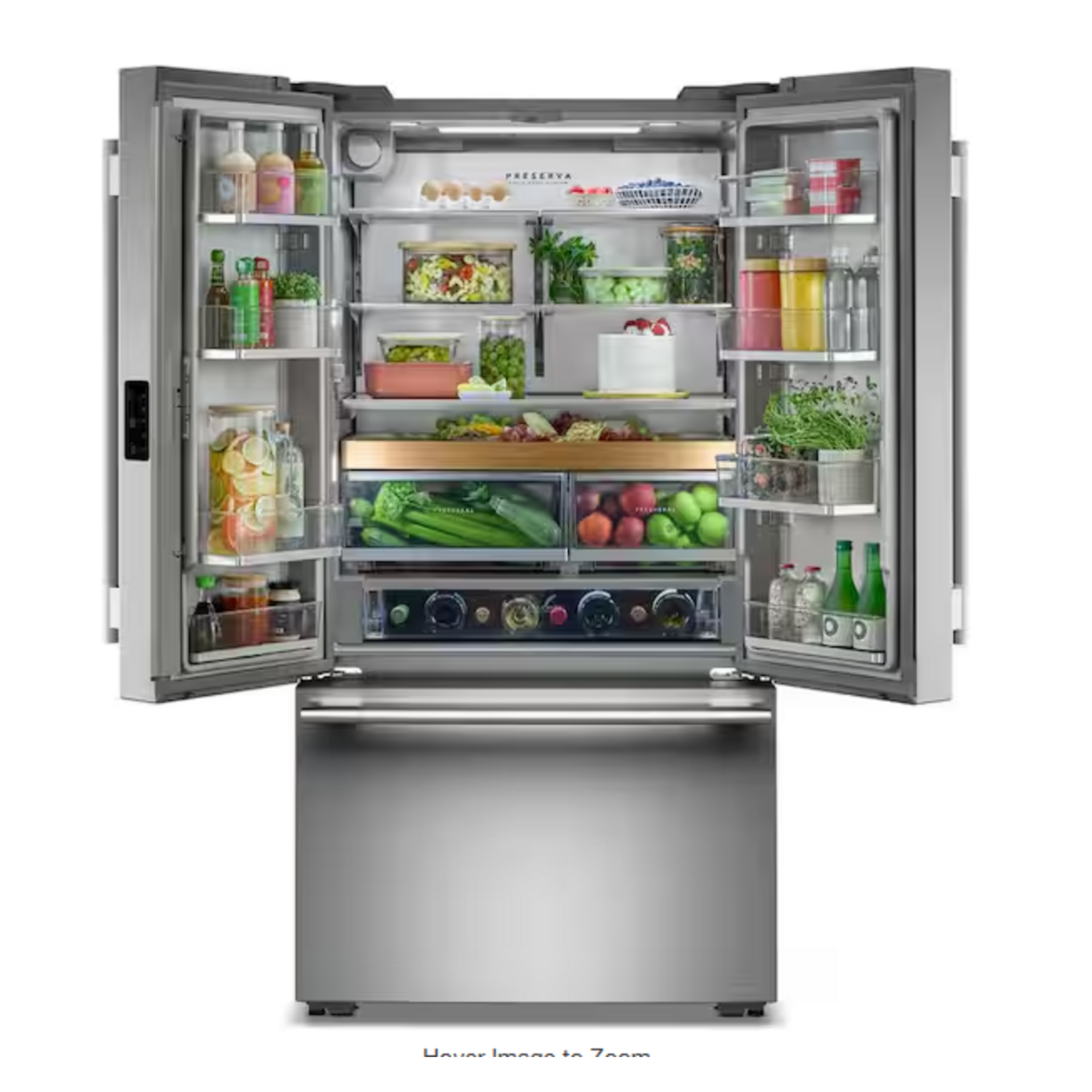 KitchenAid KRFC236SPS  KitchenAid 36 in. 24 cu. ft. Counter Depth French Door Refrigerator in PrintShield Stainless with Preserva Food Care System