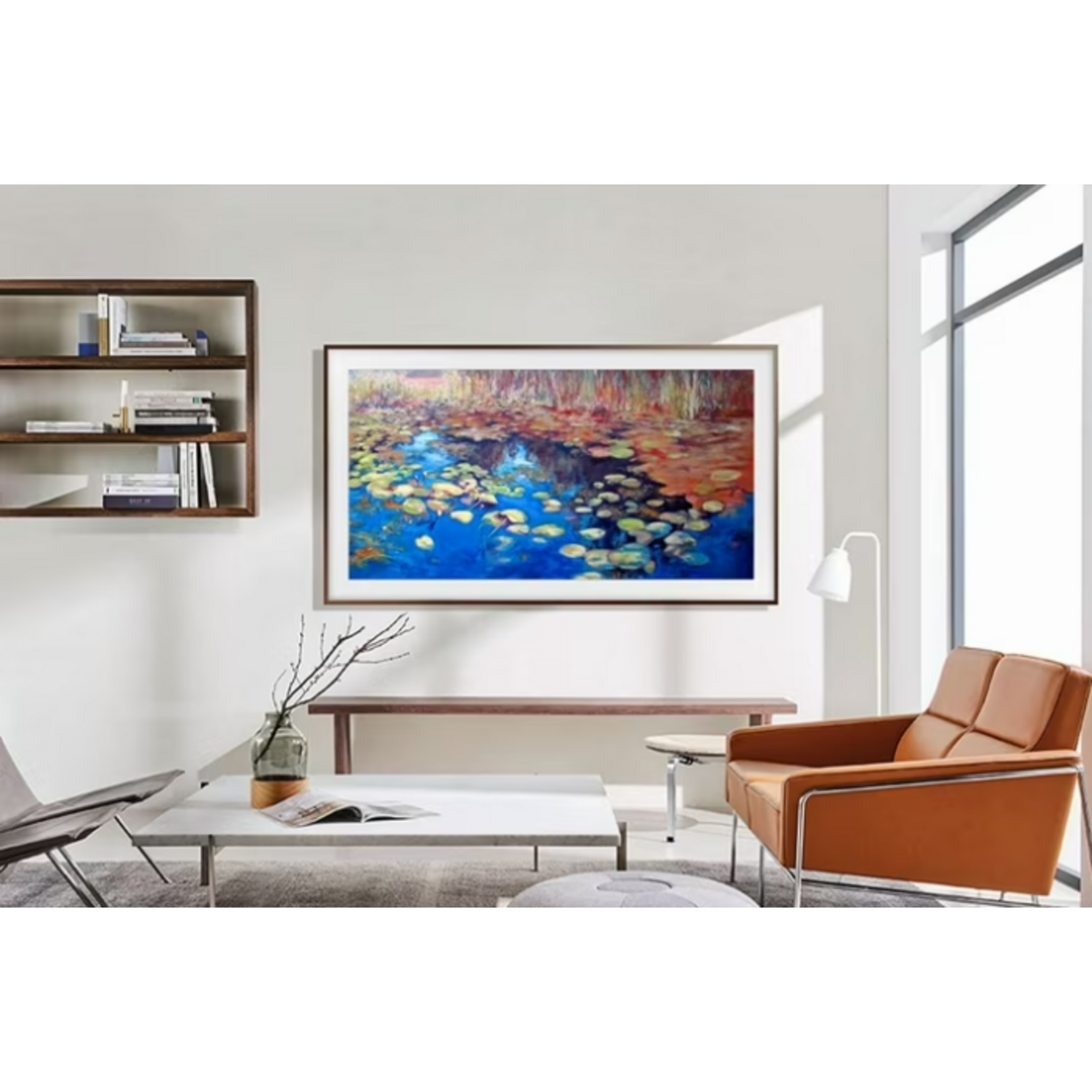 SAMSUNG #QN55LS03BAFXZA Samsung - 55” Class LS03D The Frame Series QLED 4K Smart Tizen TV
