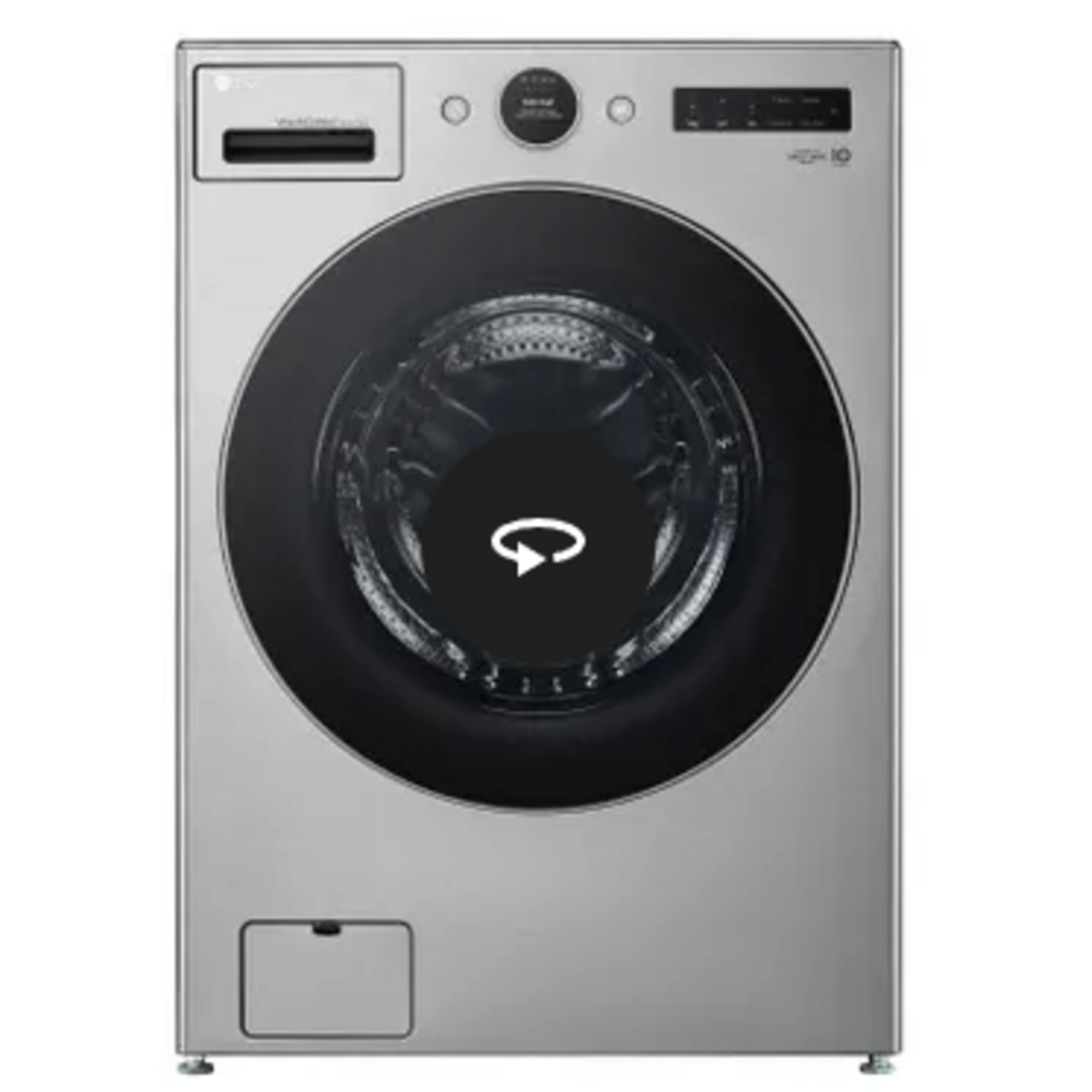 LG 5.0 cu. ft. Mega Capacity Smart Front Load Electric All-in-One Washer Dryer Combo with TurboWash 360 in Graphite Steel [one year cps warranty ]