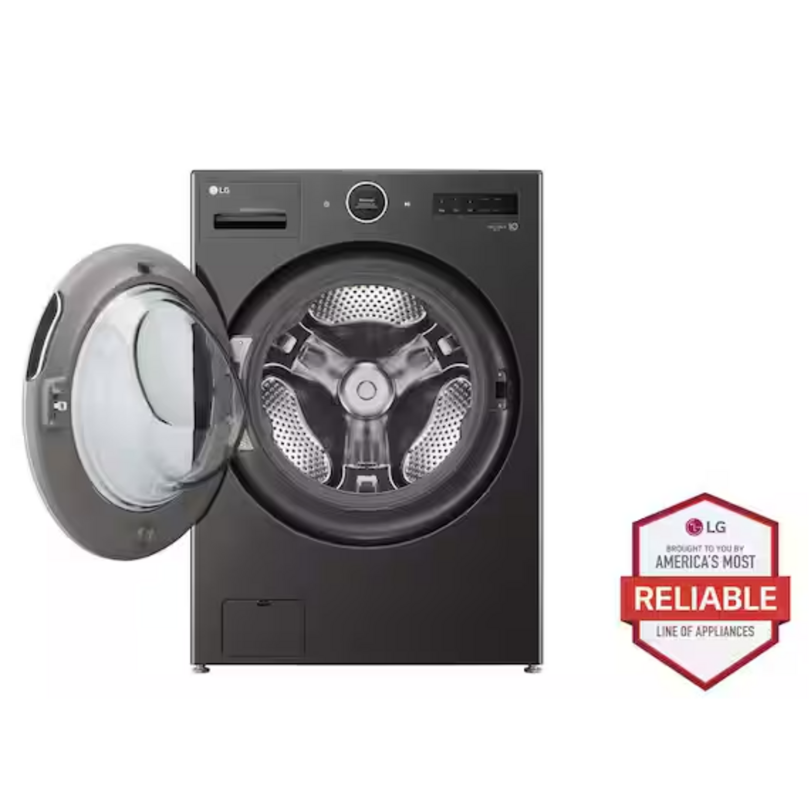 LG 5.0 cu. ft. Mega Capacity Smart Front Load Electric All-in-One Washer Dryer Combo with TurboWash 360 in Graphite Steel [one year cps warranty ]