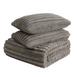 FRYE 3  PIECE FAUX FUR COMFORTER SET [KING ]