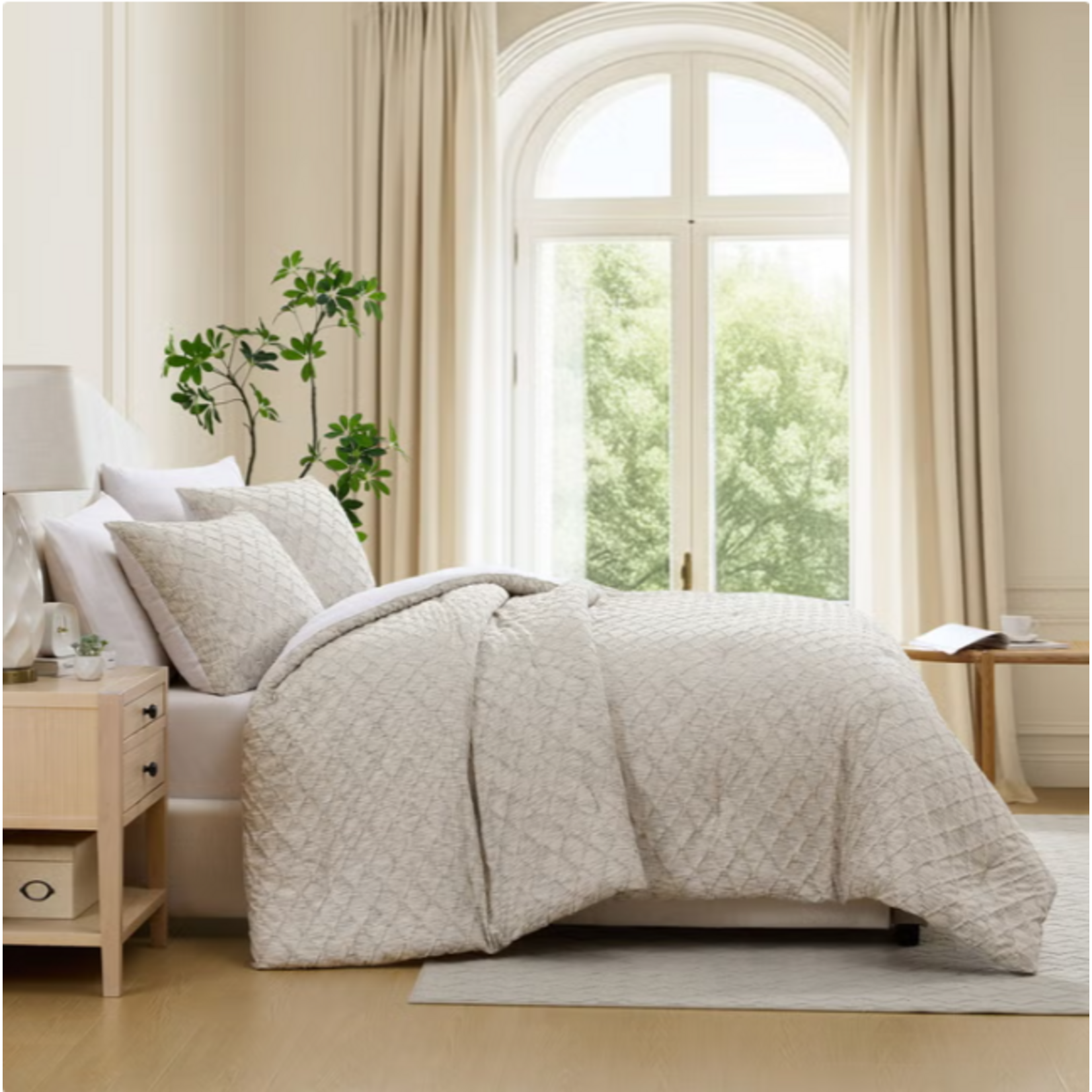 JENNNIFER ADAMS Jennifer Adams 3-piece Yarn Dyed Comforter Set [KING]