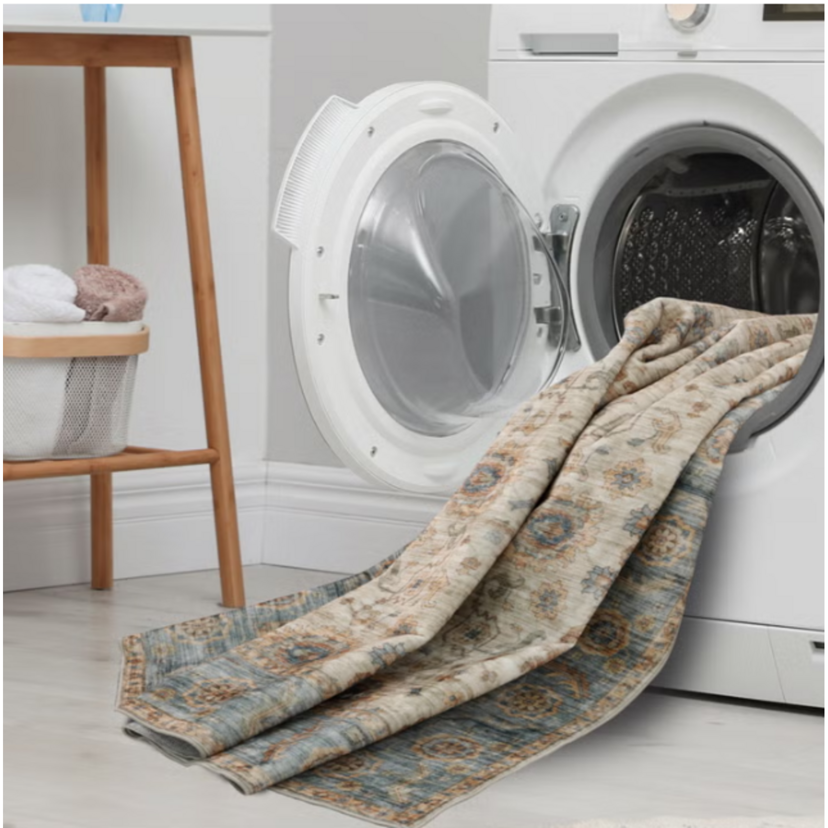 Wyatt & Ash Wyatt & Ash Washable Indoor Area Rug, Dalileh 5'3” x 7'5”