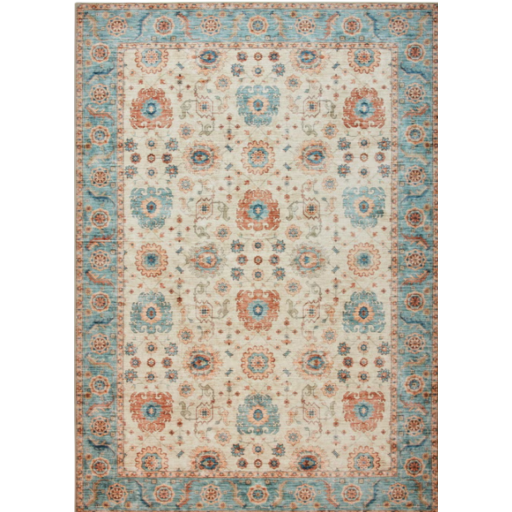 Wyatt & Ash Wyatt & Ash Washable Indoor Area Rug, Dalileh 5'3” x 7'5”