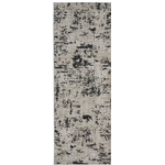 Solaris Runner Rug, Argent Charcoal, 2'2” x 6'