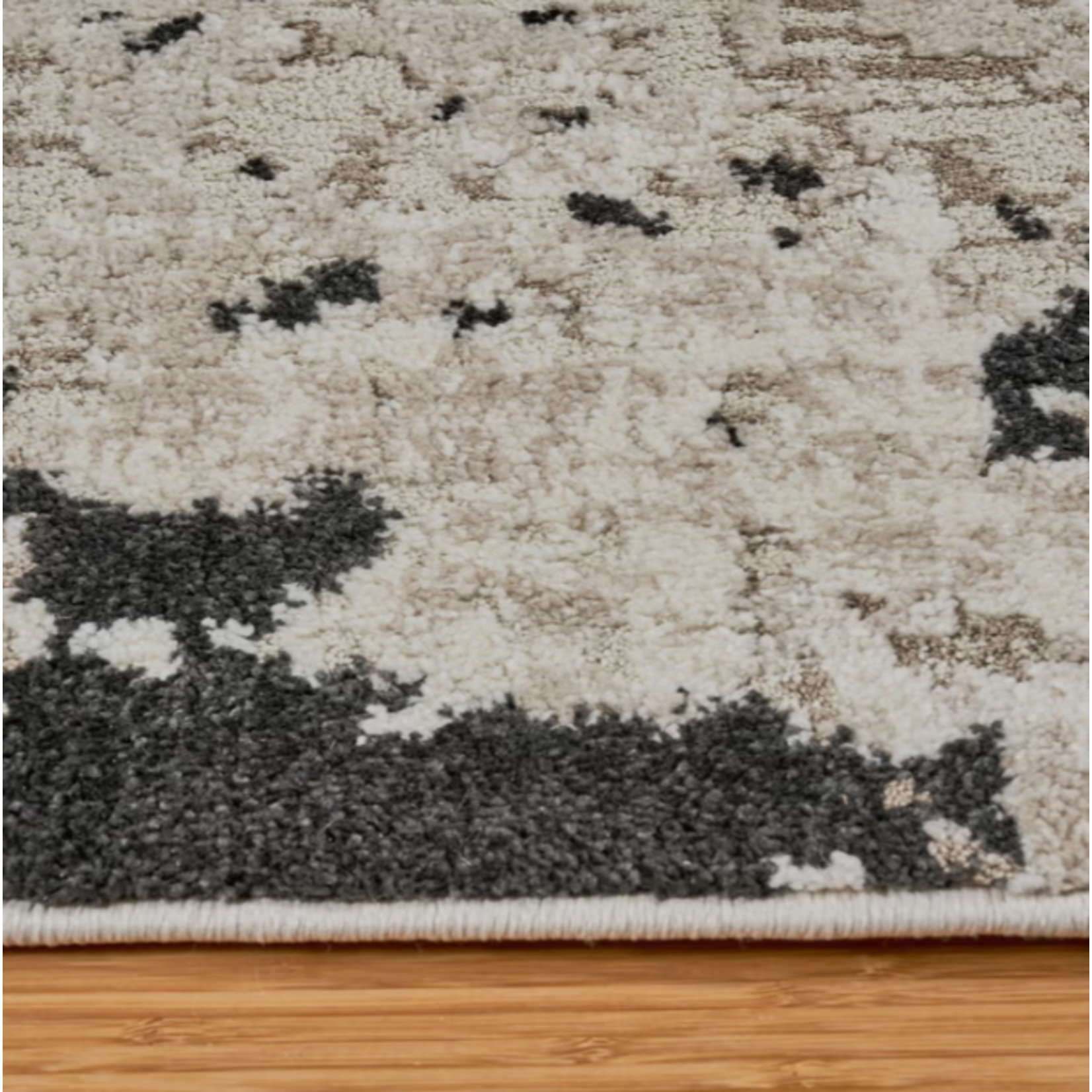 Solaris Runner Rug, Argent Charcoal, 2'2” x 6'