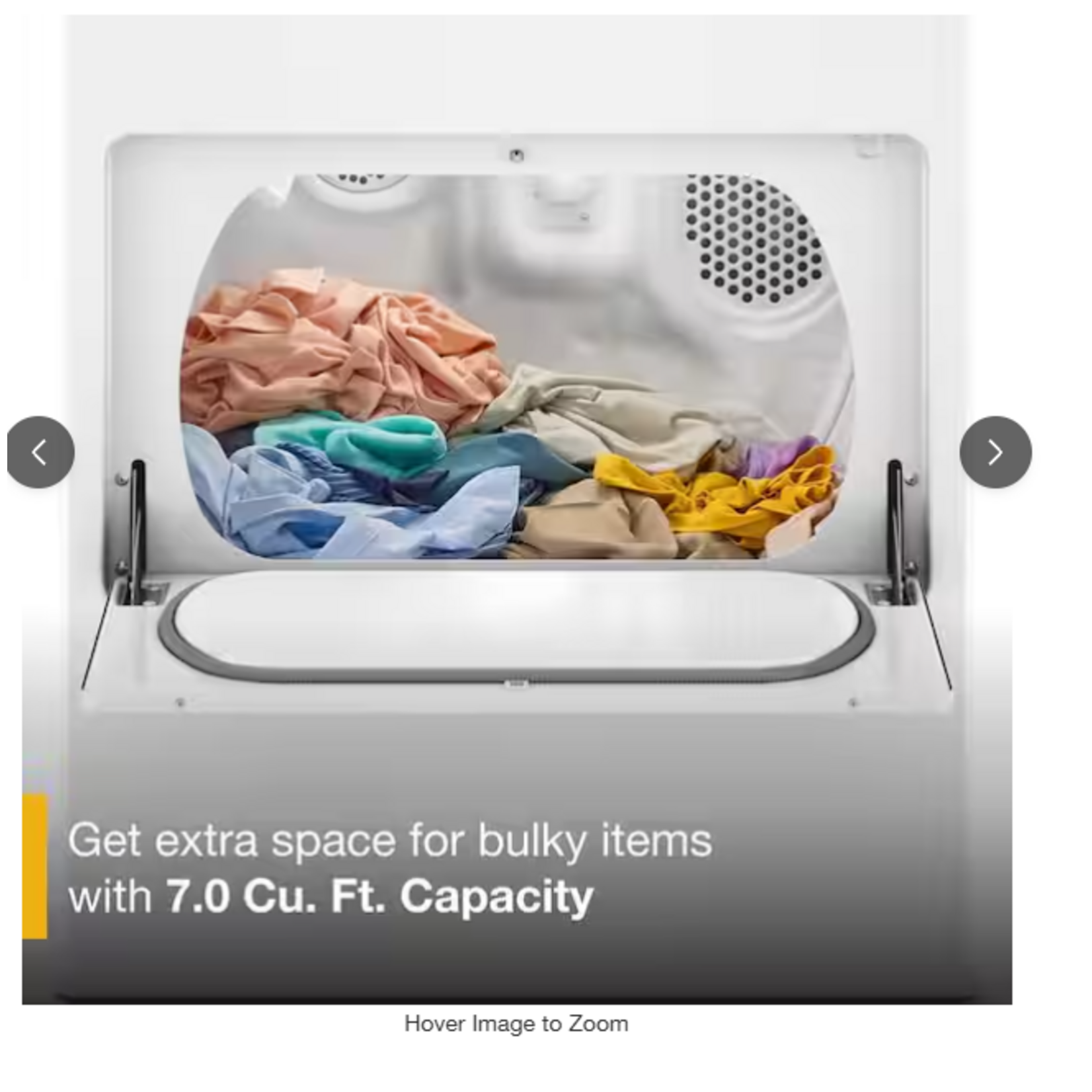Whirlpool WED4107SW 7.0 cu. ft. Vented Front Load Electric Dryer in White with Adaptive Dry