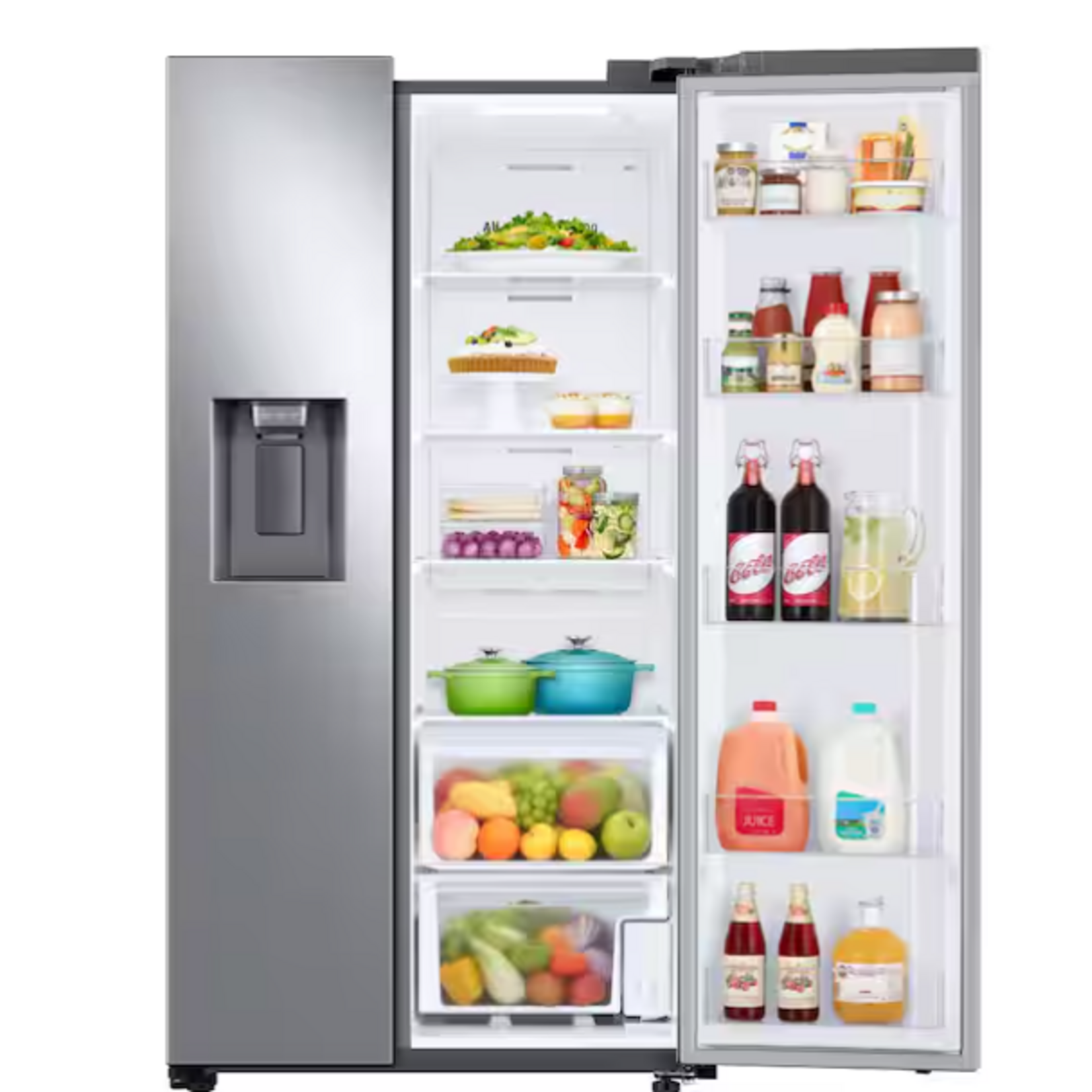 SAMSUNG RS27T5200SR Samsung 27.4 cu. ft. Side by Side Refrigerator in Fingerprint Resistant Stainless Steel