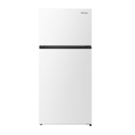 Hisense RT180N3SWEH Hisense PureSpace 18.1-cu ft Counter-Depth 30-in Wide Top-Freezer Refrigerator ( White ) Garage Ready ENERGY STAR Certified