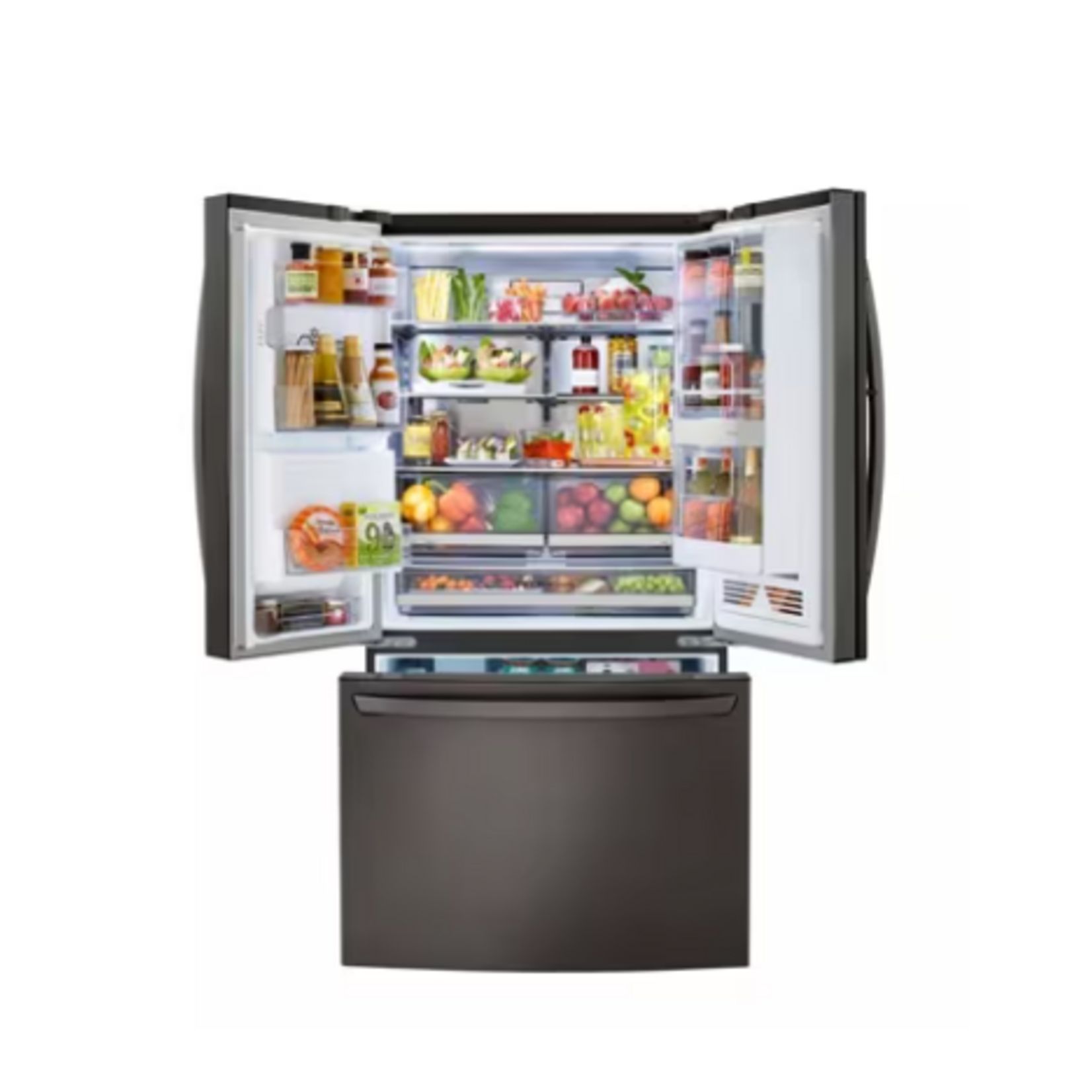 LG LRFVC2406D 24 cu. ft. Smart Wi-Fi Enabled InstaView™ Door-in-Door® Counter-Depth Refrigerator with Craft Ice™ Maker used 15 days store warranty