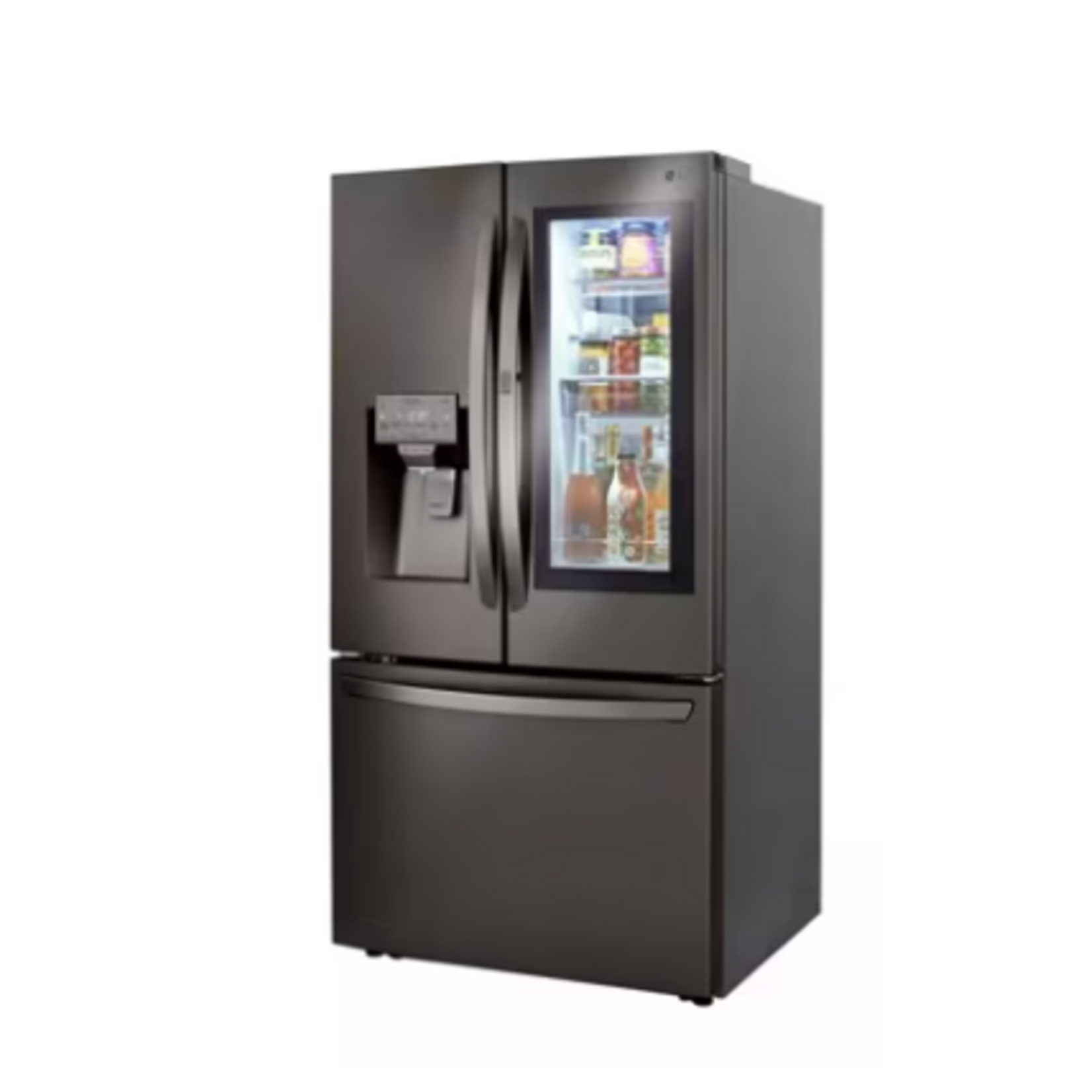 LG LRFVC2406D 24 cu. ft. Smart Wi-Fi Enabled InstaView™ Door-in-Door® Counter-Depth Refrigerator with Craft Ice™ Maker used 15 days store warranty
