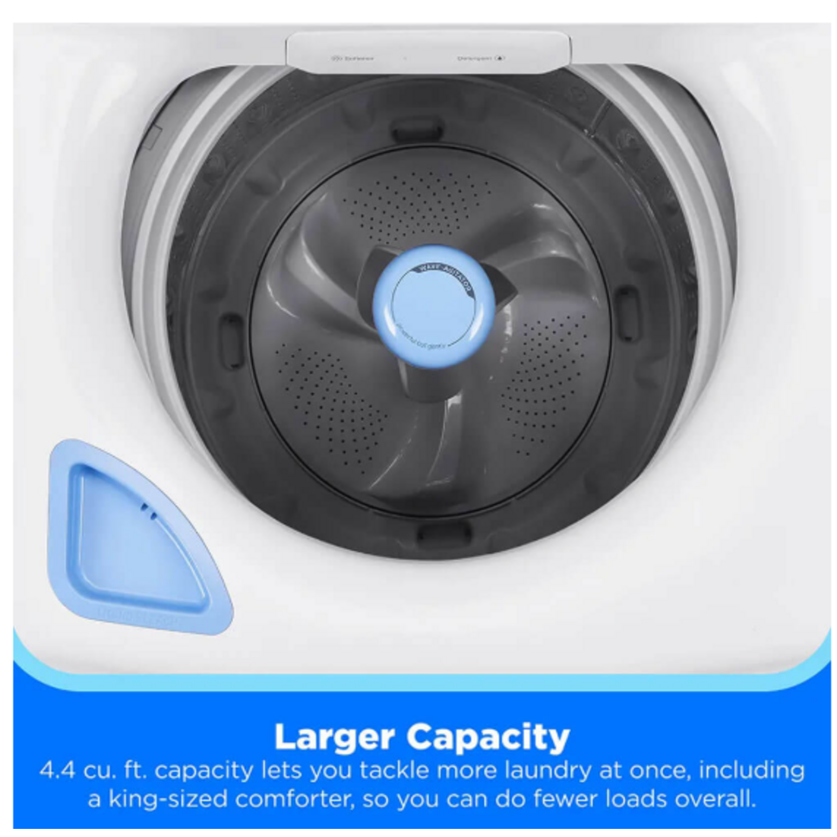 Midea MLTW44ABWW Midea 4.4 Cu. Ft. White Top Load Smart Washer used 15 days store warranty
