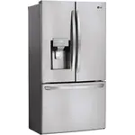 LG LHFS28XBS 36 in. 28 cu. ft. 3-Door French Door Refrigerator w/ Ice and Water Dispenser and Craft Ice in PrintProof Stainless Steel