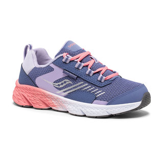 SAUCONY SAUCONY WIND SHIELD BLUE/LAVENDER/CORAL LACE (BIG KID)