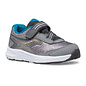 SAUCONY SAUCONY RIDE 10 JR GREY/BLUE/GOLD (BABY/LITTLE KID)