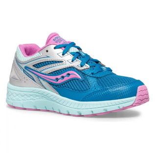 SAUCONY SAUCONY COHESION 14 LTT TURQUOISE /PINK LACE (LITTLE KID/BIG KID)