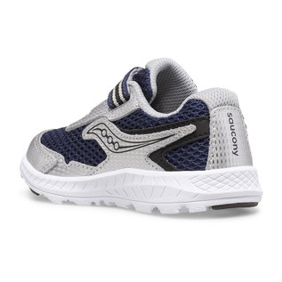 SAUCONY SAUCONY RIDE 10 JR NAVY GREY (LITTLE KID)