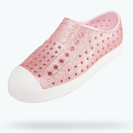 NATIVE NATIVE JEFFERSON MILK PINK BLING / SHELL WHITE (LITTLE KID)