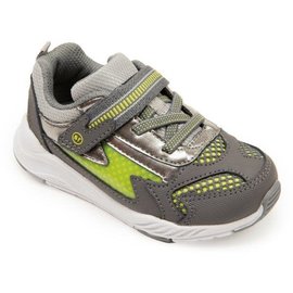 STRIDE RITE STRIDE RITE LIGHTED COSMIC ADAPT GREY/NEON (LITTLE KID)