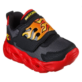 SKECHERS SKECHERS THERMO FLASH FLAME FLOW BLACK/RED (LITTLE KID)