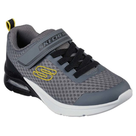 SKECHERS SKECHERS MICROSPEC MAX GORVIX CHARCOAL/BLACK (LITTLE KID/BIG KID)