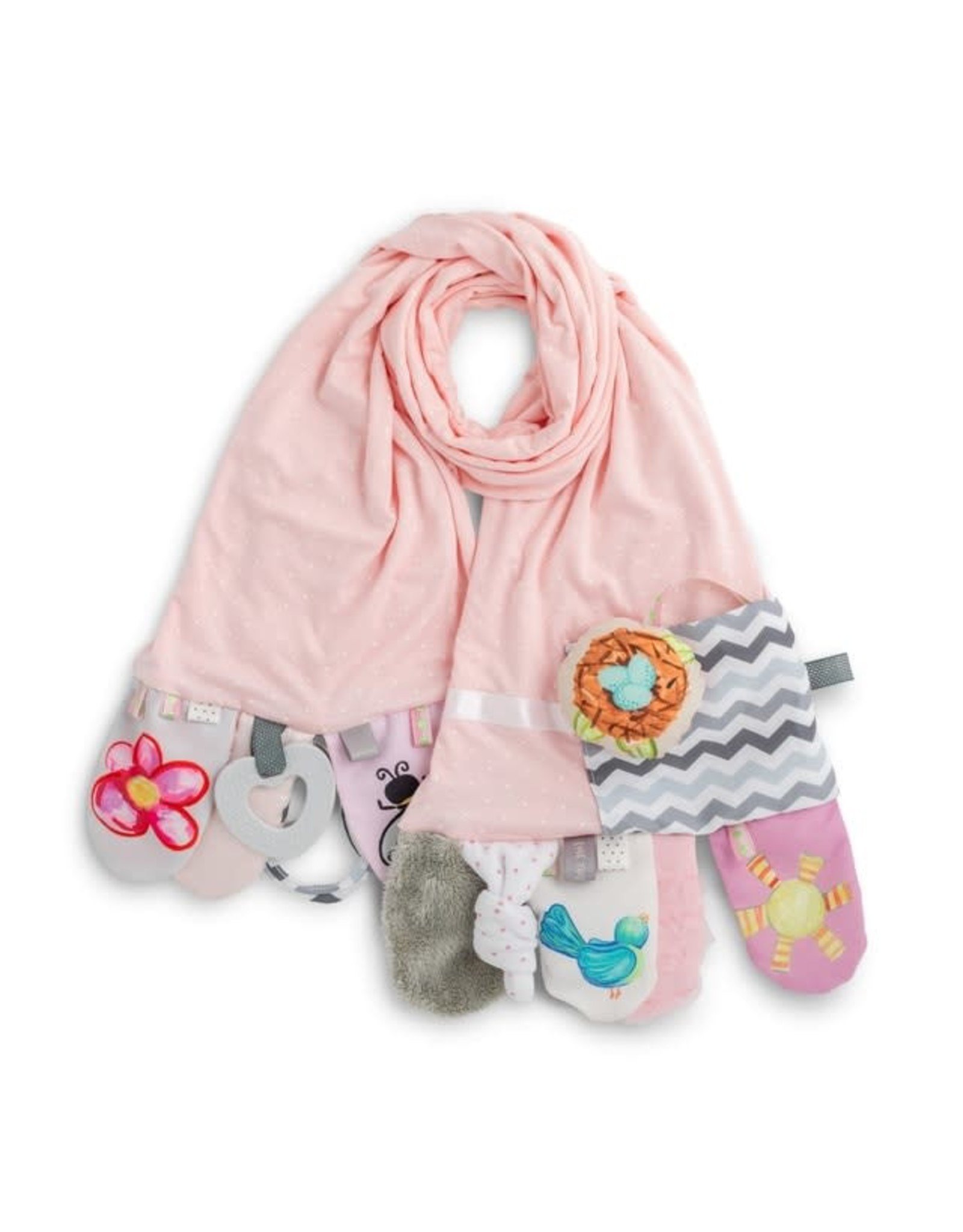 mommy and me activity scarf pink