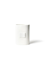 White Small Dot Mini Oval Vase