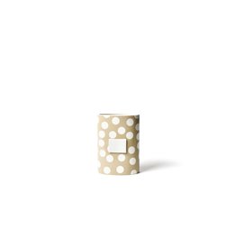 Neutral Dot Mini Oval Vase