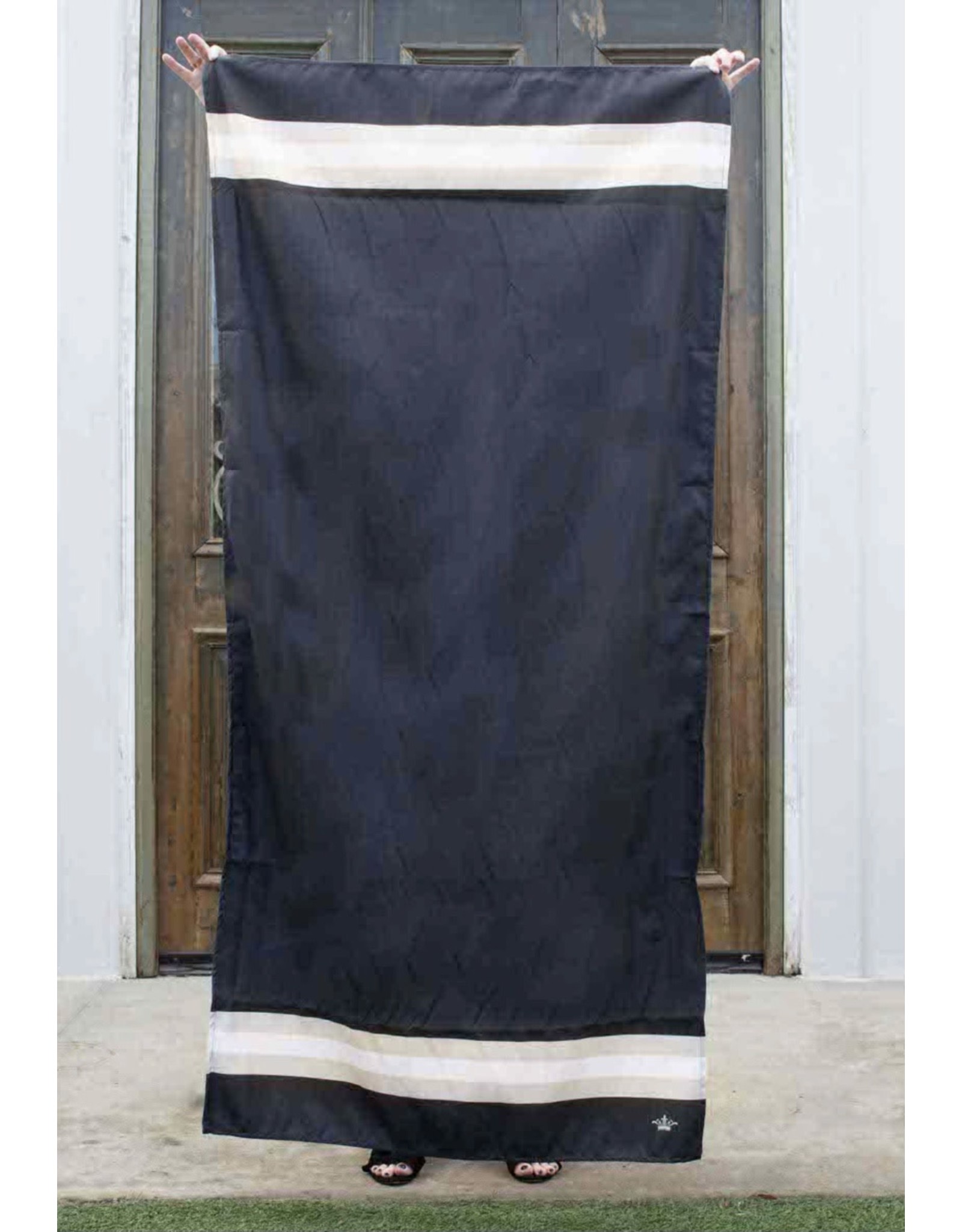 Black/Khaki microfiber towel
