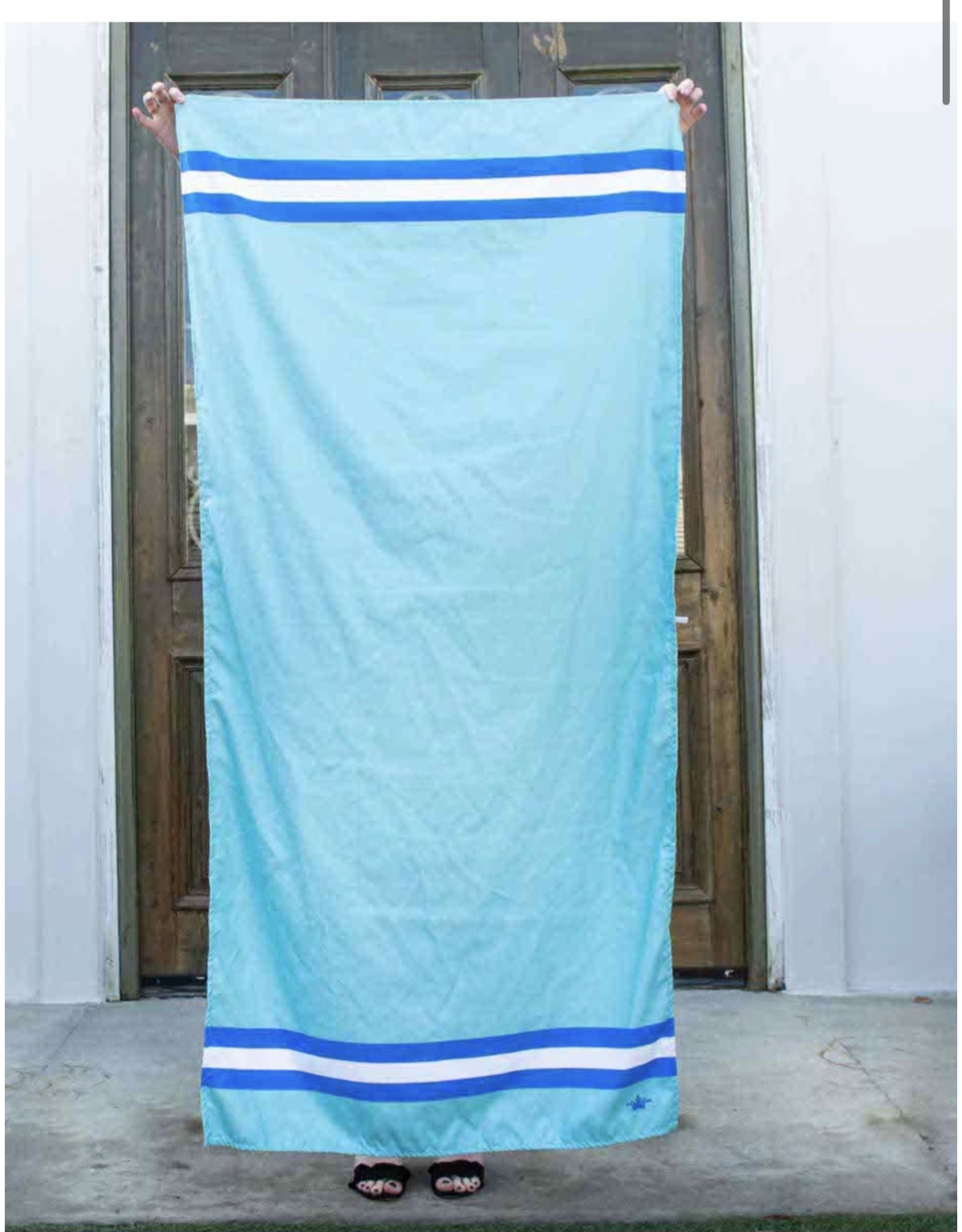Aqua/blue micro fiber towel