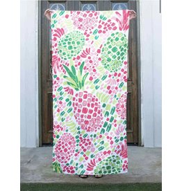 Oahu Pineapple microfiber towel (pink)