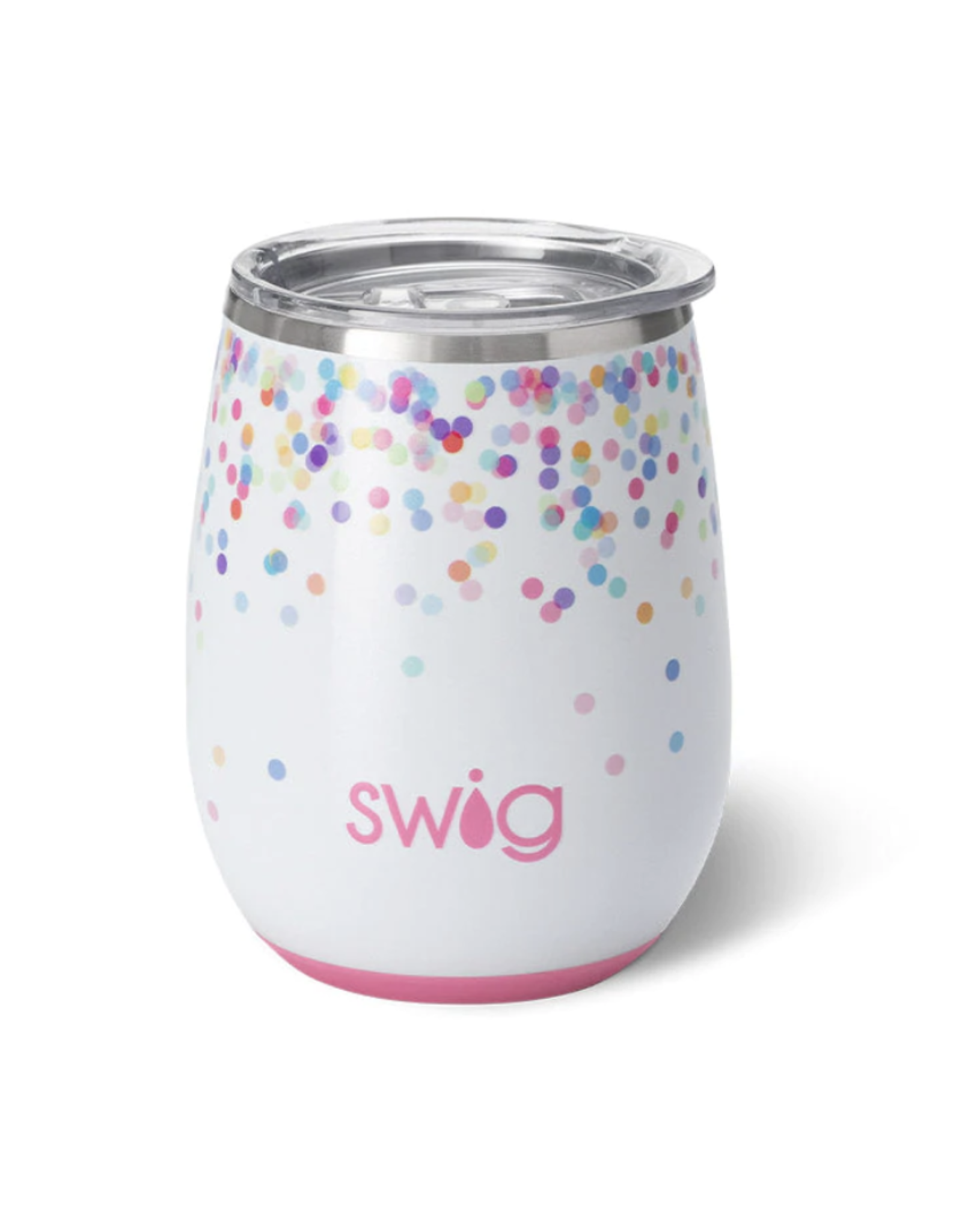 Confetti stemless wine cup swig